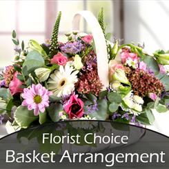 Florist Choice Basket Arrangement Peak Time