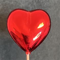 Red heart on a stick