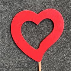 Open heart on a stick